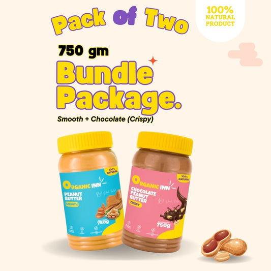 Smooth + Chocolate (Crispy) - Pack of 2 - 750gm Bundle