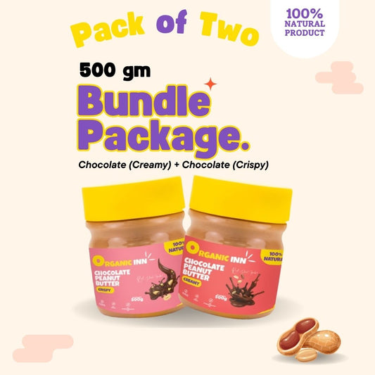 Chocolate (Creamy) + Chocolate (Crispy) - Pack of 2 - 500gm