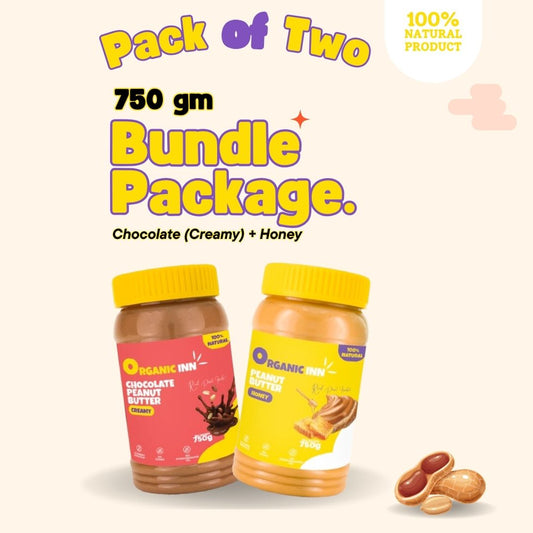 Chocolate (Creamy) + Honey - Pack of 2 - 750gm Bundle