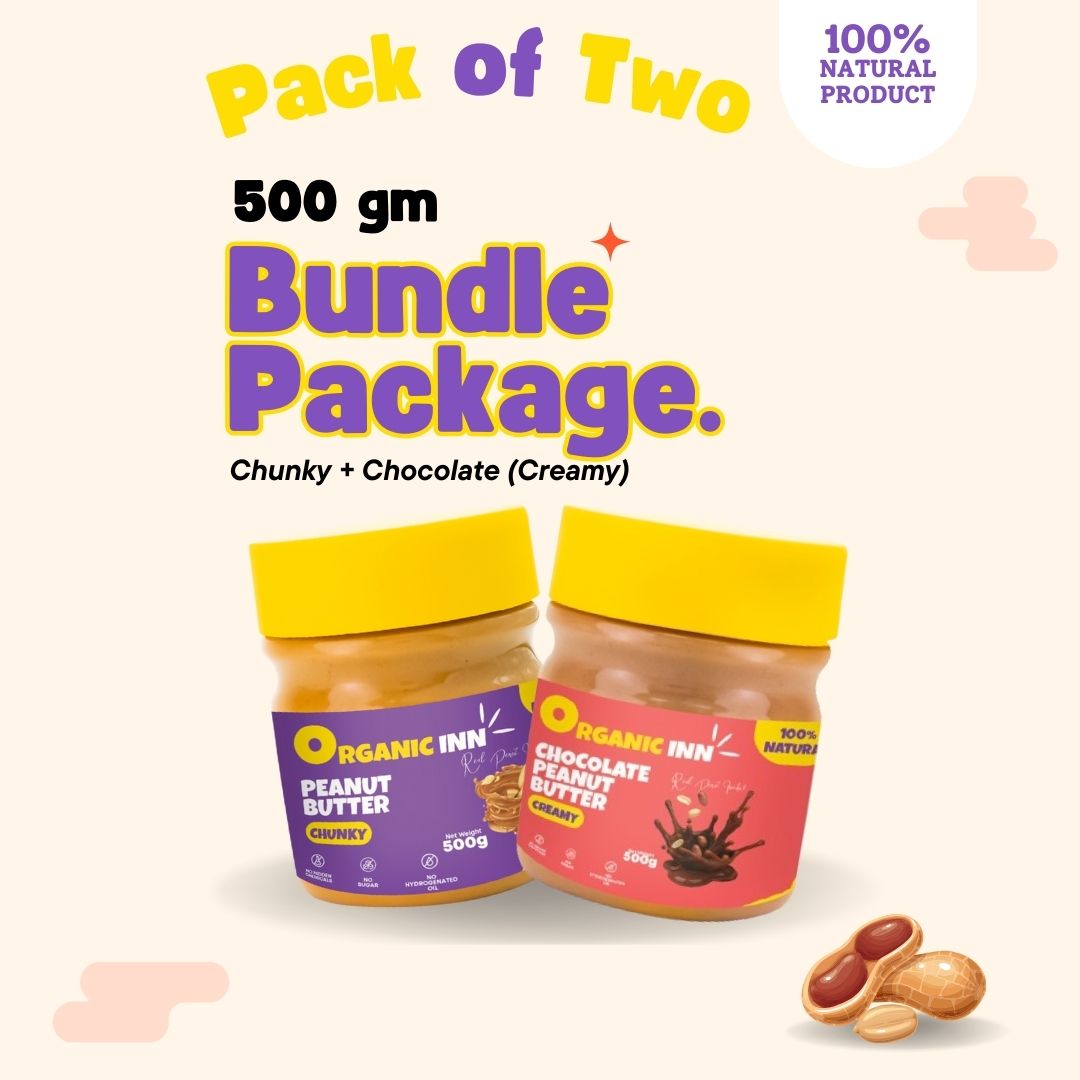 Chunky + Chocolate (Creamy) - Pack of 2 - 500gm