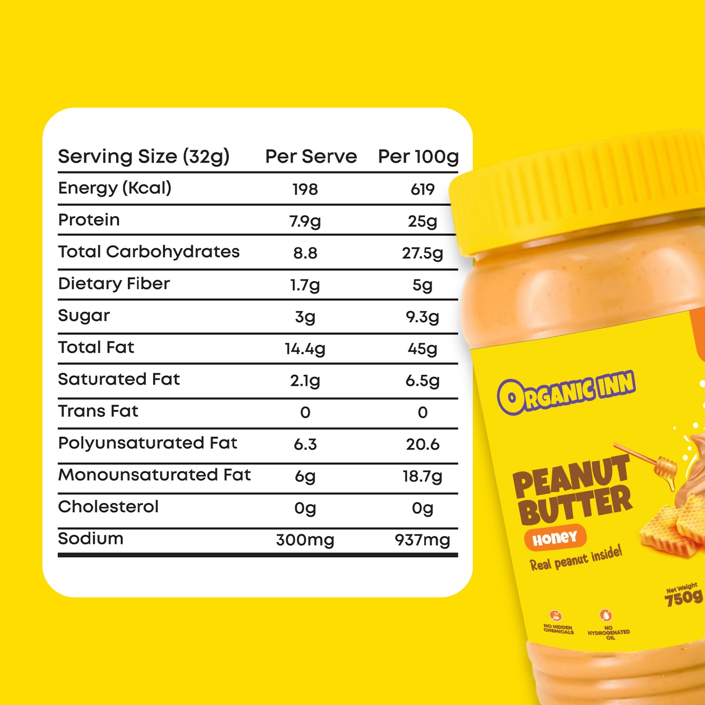 Peanut Butter Honey - 750 G