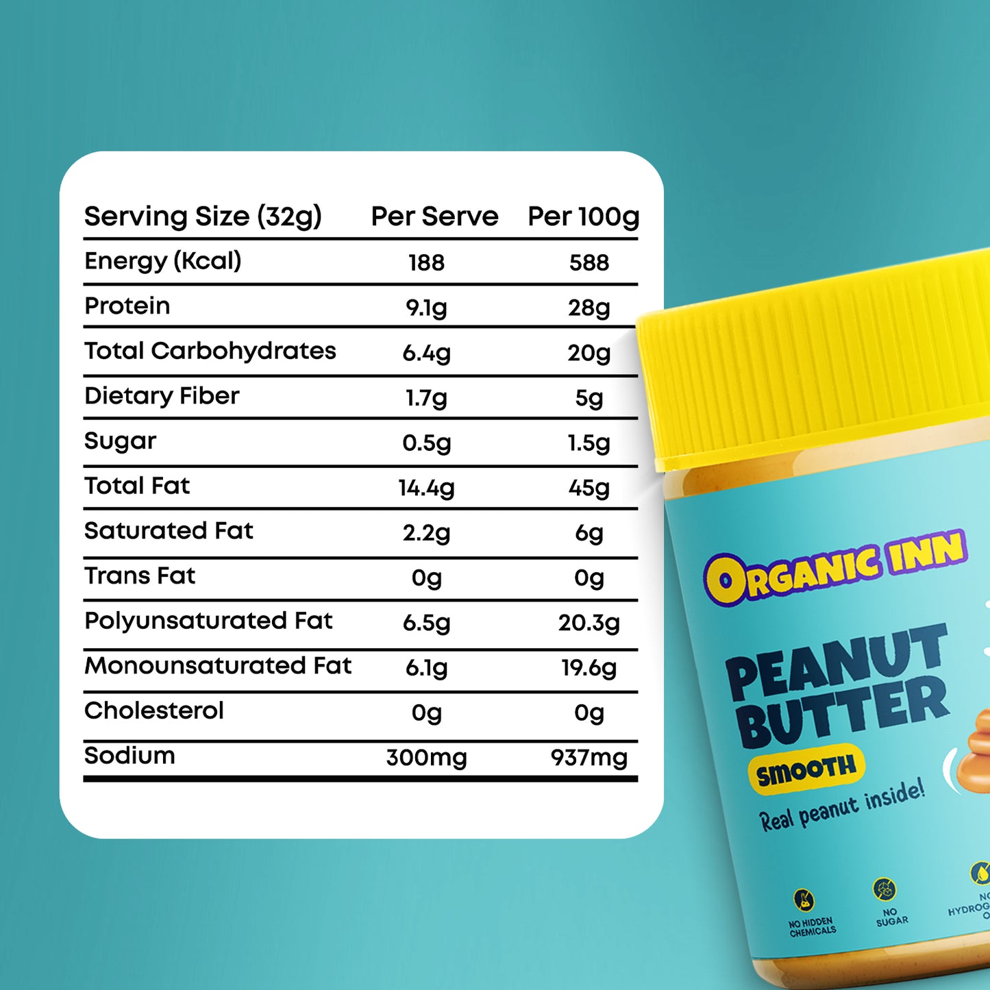 Peanut Butter Smooth - 500 G
