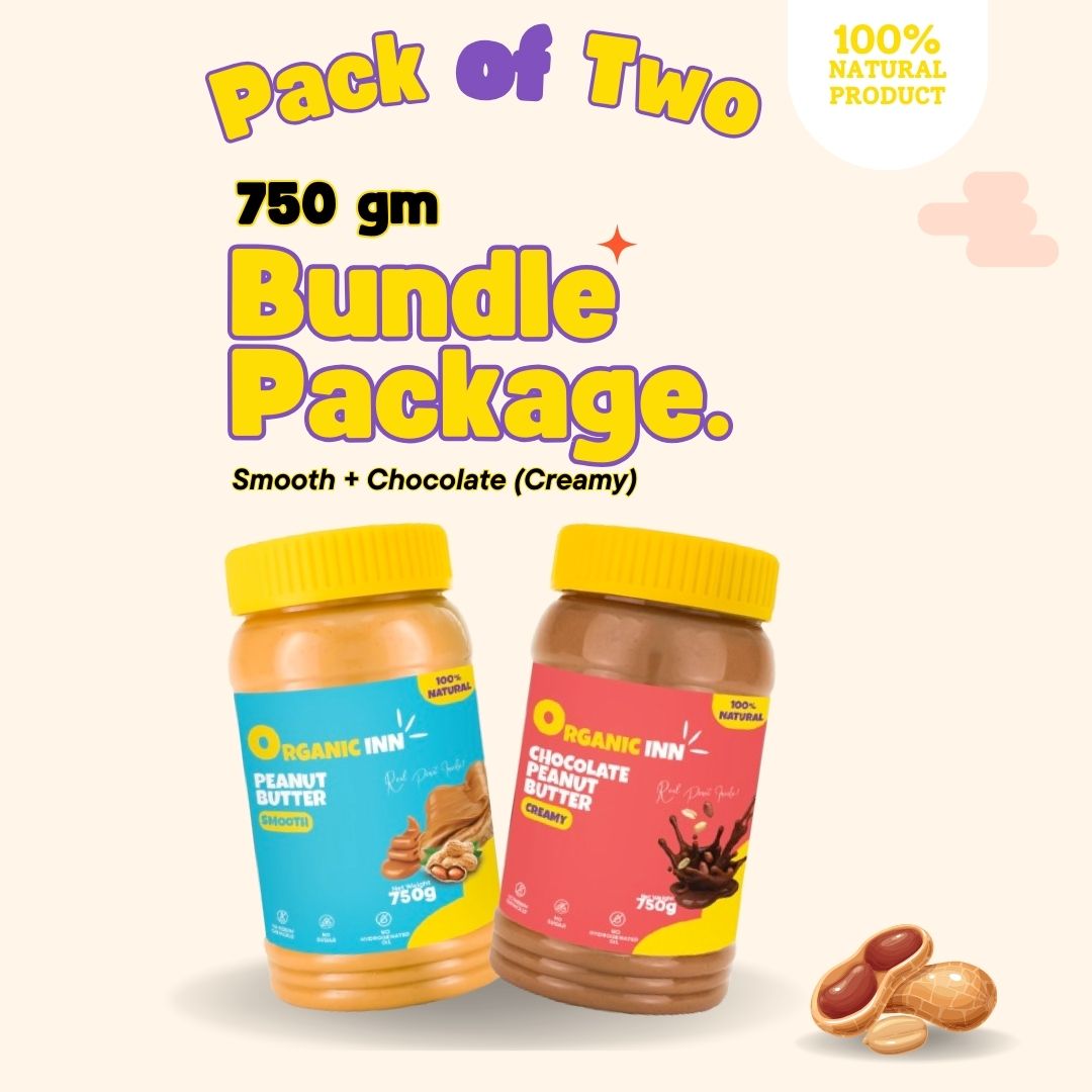 Smooth + Chocolate (Creamy) - Pack of 2 - 750gm Bundle