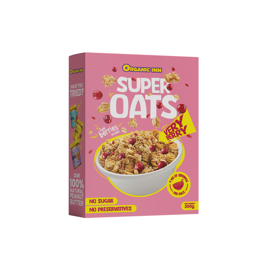 Organic Inn Very Berry Super Oats (200g) - Healthy Breakfast Pakistan.