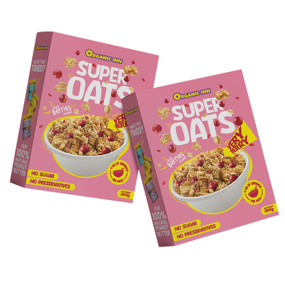 Organic Inn Very Berry Super Oats 200g - Front View