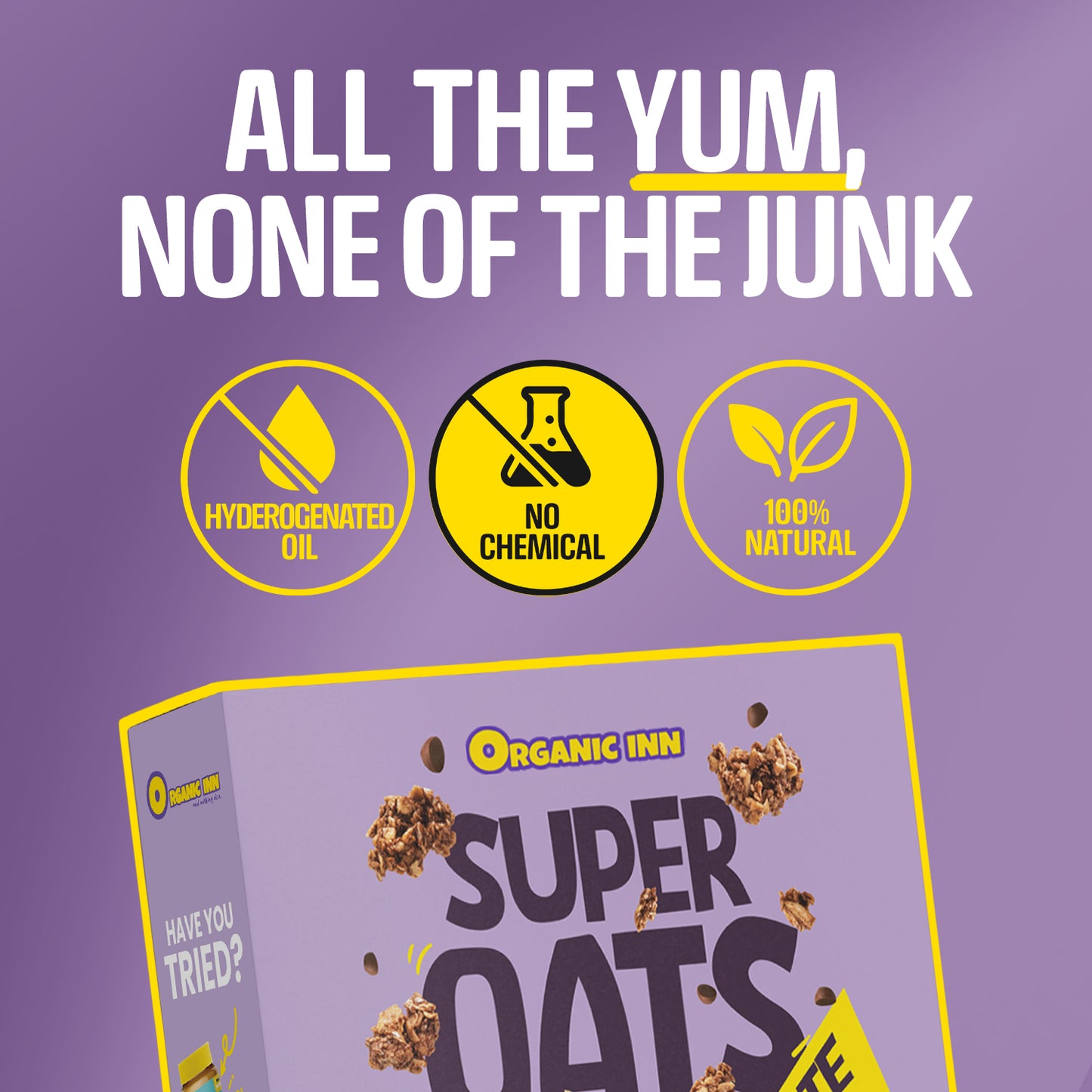 Organic Inn Chocolate Cocoa Super Oats with No Preservatives