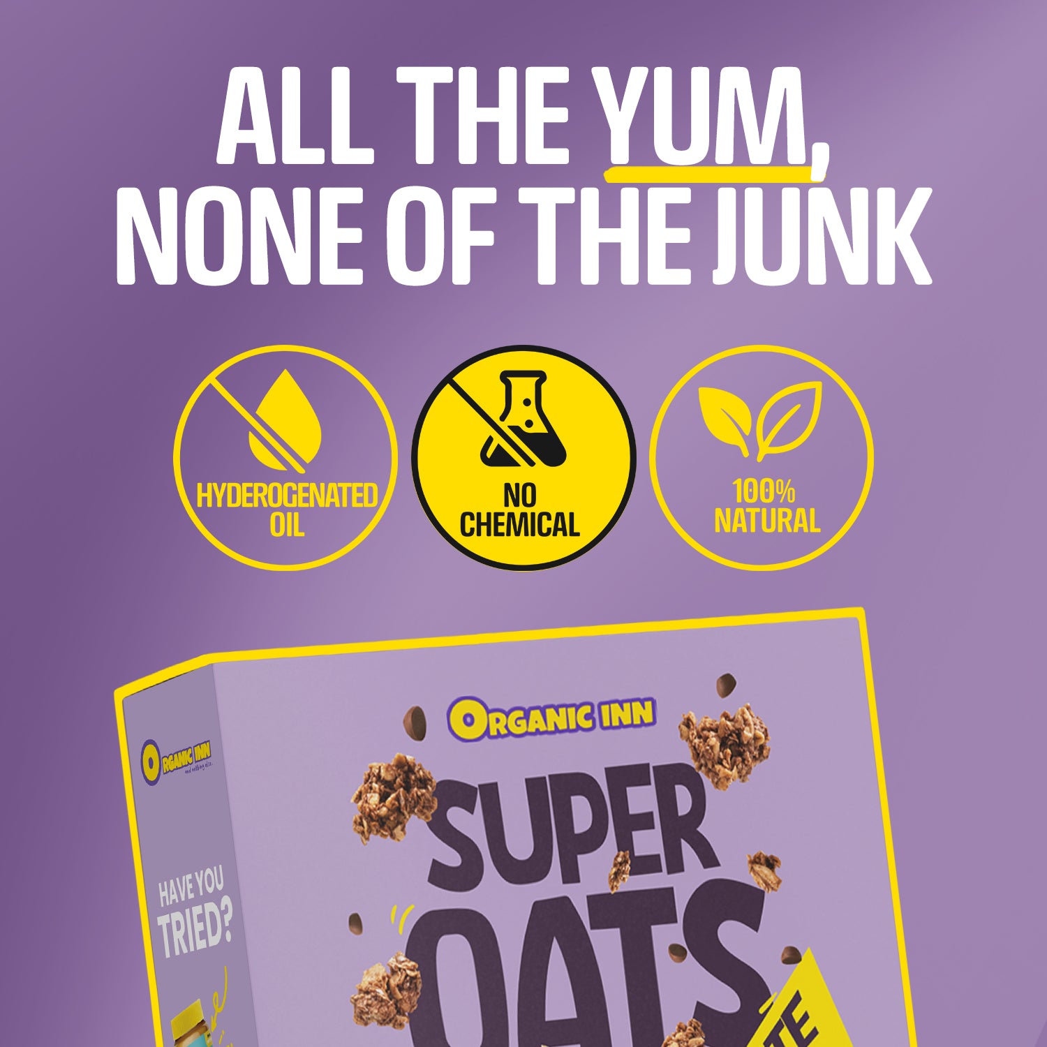 Organic Inn Chocolate Cocoa Super Oats with No Preservatives