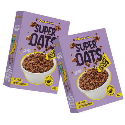 Organic Inn Chocolate Cocoa Super Oats 400g - Front View
