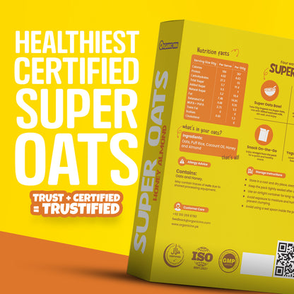 Organic Inn Honey Almond Oats - Back View