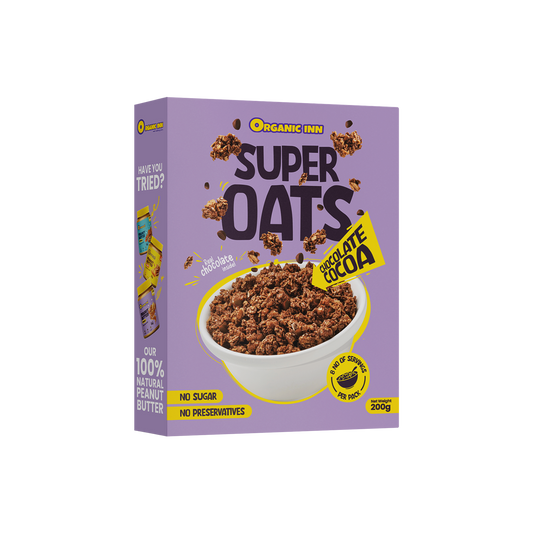 Organic Inn Chocolate Cocoa Super Oats (200g) - Healthy Breakfast Pakistan.